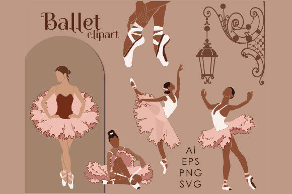 Ballet Dancer SVG Graphics