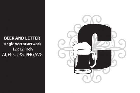 Beer, Monogram Letter C Graphics for Branding