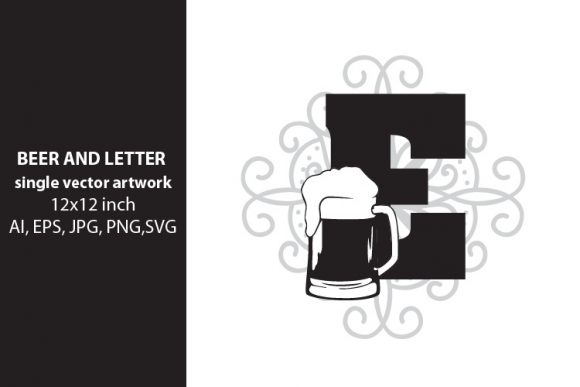 Beer, Monogram Letter E
