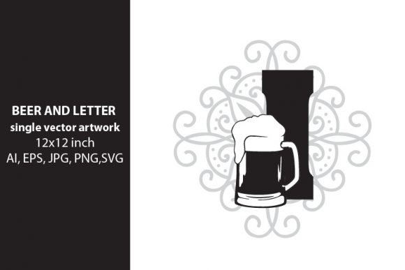 Beer, Monogram Letter I Graphics