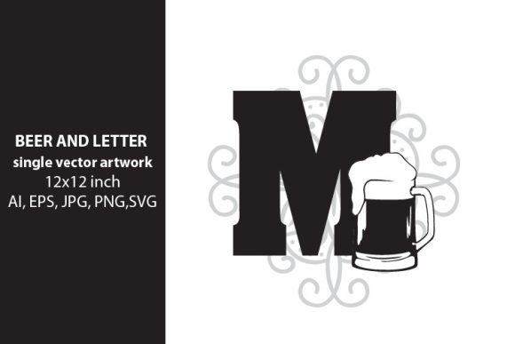 Beer, Monogram Letter M