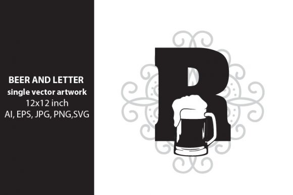 Beer, Monogram Letter R Graphics