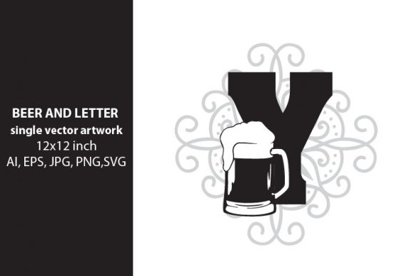 Beer, Monogram Letter Y Graphics