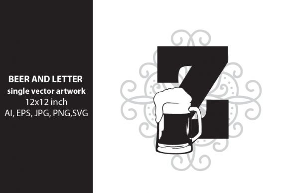 Beer, Monogram Letter Z Graphics for Local Branding