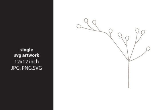 Boho Hand Drawn Leaves Graphics for Branding