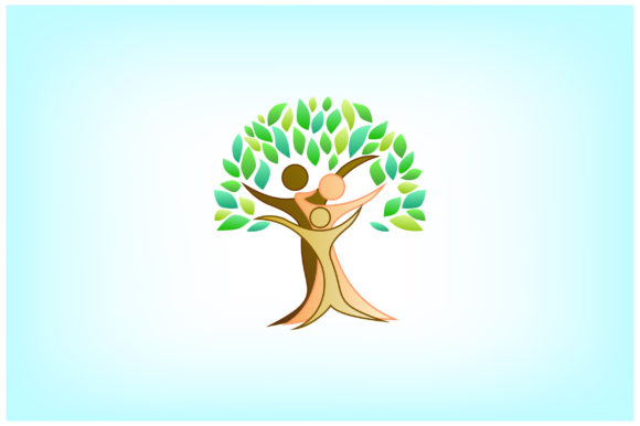 Family Tree Abstract Logo Illustrations for Handmade Projects