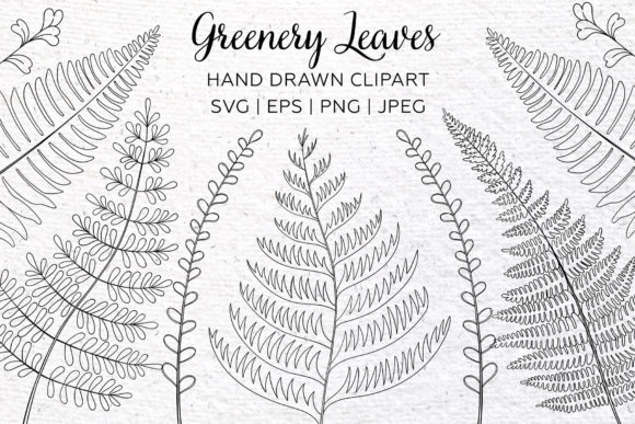 Greenery Clipart: A Graphic Asset for Nature-Inspired Design