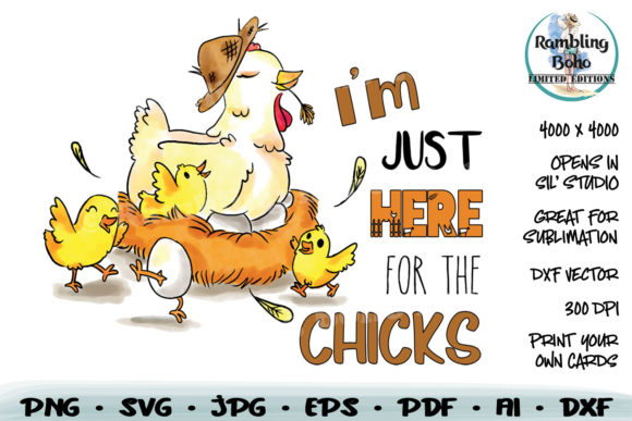 Just Here for the Chicks Graphics