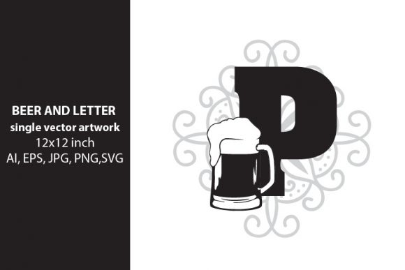 Monogram Letter P Graphics for Local Branding
