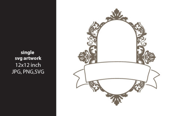 Ornamental Frame, Svg: A Graphic Asset for Elegant Branding