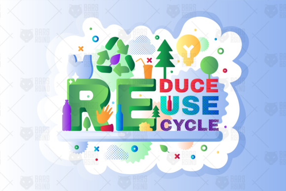 Recycle Waste Graphics for Modern Branding