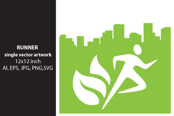 Runner Single Vector Artwork for Modern Design