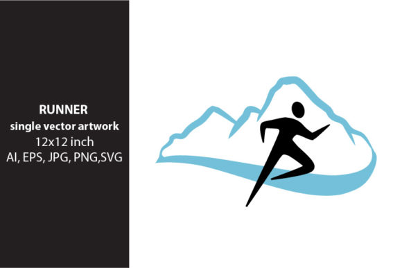Runner Single Vector Artwork for Modern Web Design