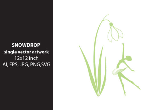 Snowdrop Flower Graphic for Branding